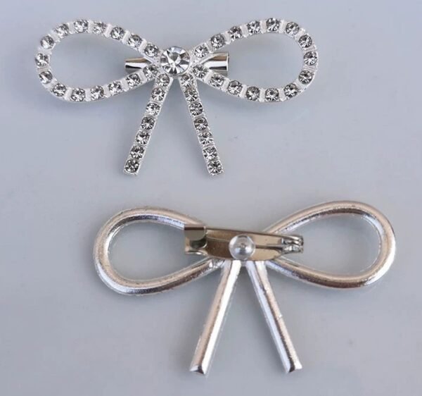 New Versatile Rhinestone Bow Brooch - Image 6