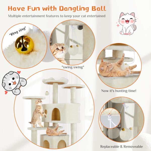 Multi Functional Cat Treehouse Cat Climbing Frame - Image 9