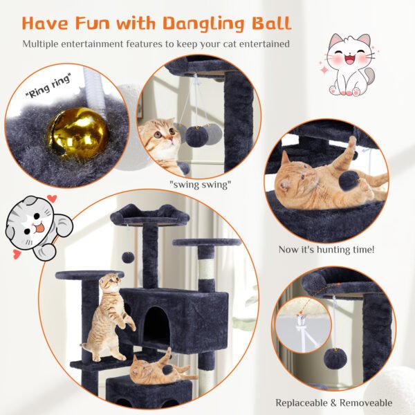 Multi Functional Cat Treehouse Cat Climbing Frame - Image 4