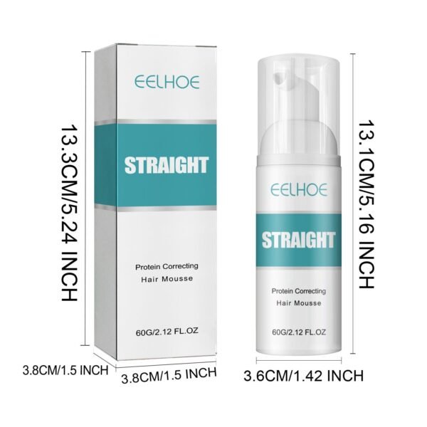 EELHOE Hair Straightening Mousse Smoothing Conditioner Smoothes Frizz And Split Ends Repairs Damaged Hair Leave-In Treatment Cream - Image 3
