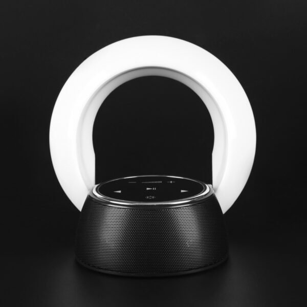 Creative Bluetooth Subwoofer Stereo Speaker LED Desk Lamp Stepless Dimming Folding Touch Atmosphere Night Light - Image 2