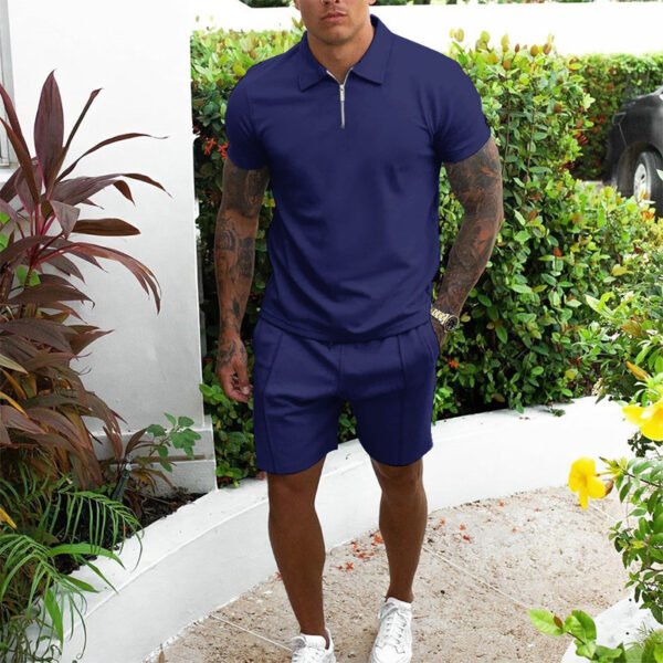 Men's Short-sleeved Shorts Casual Suit Two-piece Suit - Image 7