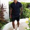 Men's Short-sleeved Shorts Casual Suit Two-piece Suit - Image 4