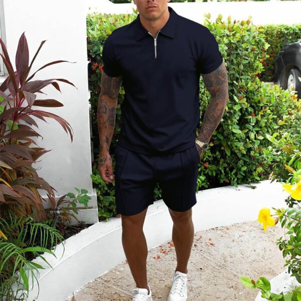 Men's Short-sleeved Shorts Casual Suit Two-piece Suit - Image 4