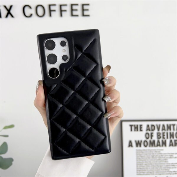 Diamond Plaid Phone Case Leather Phone Protective Case - Image 5
