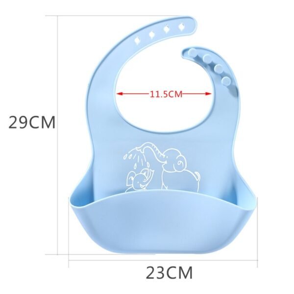 Baby food Bib baby meal silicone saliva bag - Image 5
