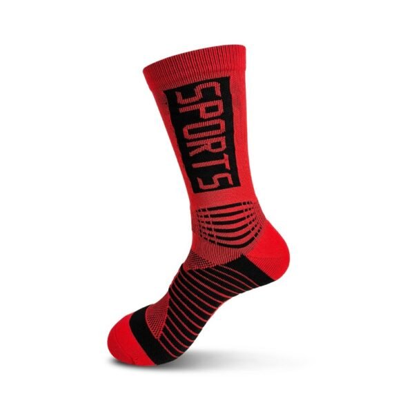 Six Pairs Of Men's And Women's Mid-calf Sports Socks, With Terry Cloth Soles For Cushioning, Suitable For Running, Golf And Other Sports. - Image 7