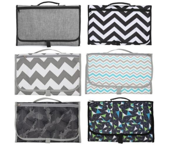 Baby Portable Foldable Washable Compact Travel Nappy Diaper Changing Mat Waterproof Baby Floor Mat Change Play Mat & Storage Bag - Image 3