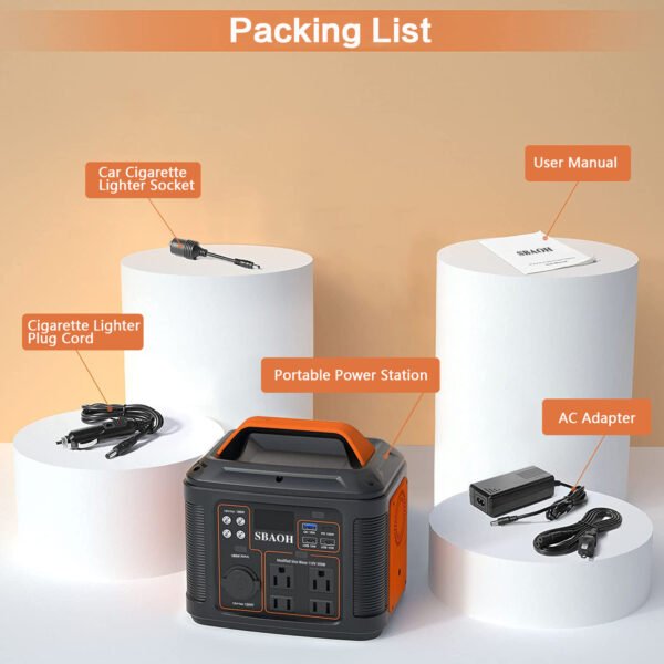 US Plug Portable Power Station P302,300W 296Wh Backup Lithium Battery,Solar Generator For Home And Outdoor Emergency Power Supply,Solar Panel Is Not Included - Image 7
