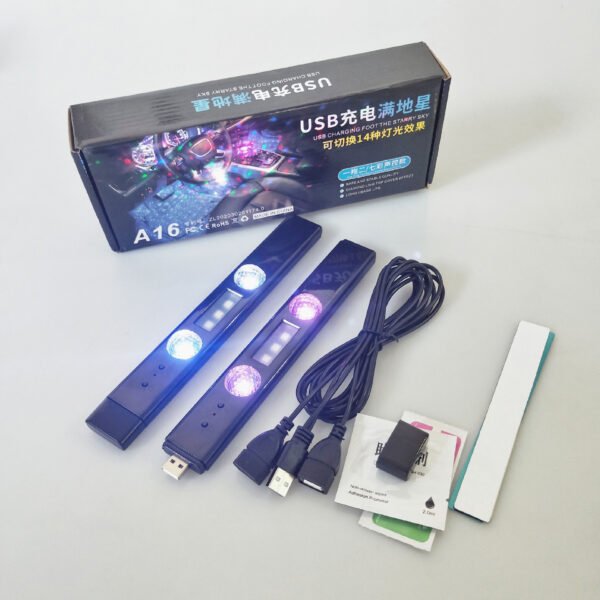 Foot Soles Full Of Stars LED Atmosphere Light Car Wireless Atmosphere Sound - Image 8