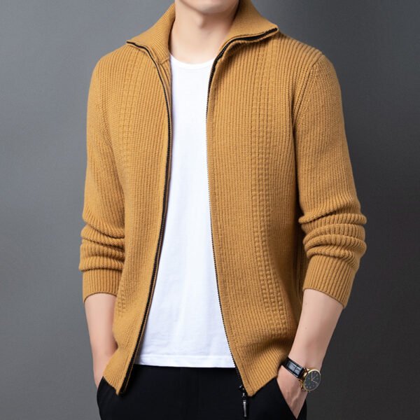 Spring And Autumn New Casual Men's Outerwear Sweater - Image 4