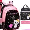 Kids School Cute Cat Print Backpack - Image 10