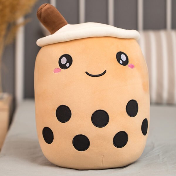 Unique Soft Teddy Plush Boba Milk Tea Plushie Toy Stuffed Fruit Shape Taste Milk Tea Hug Pillow Balls Boba Tea Cup Cushion Kids - Image 4
