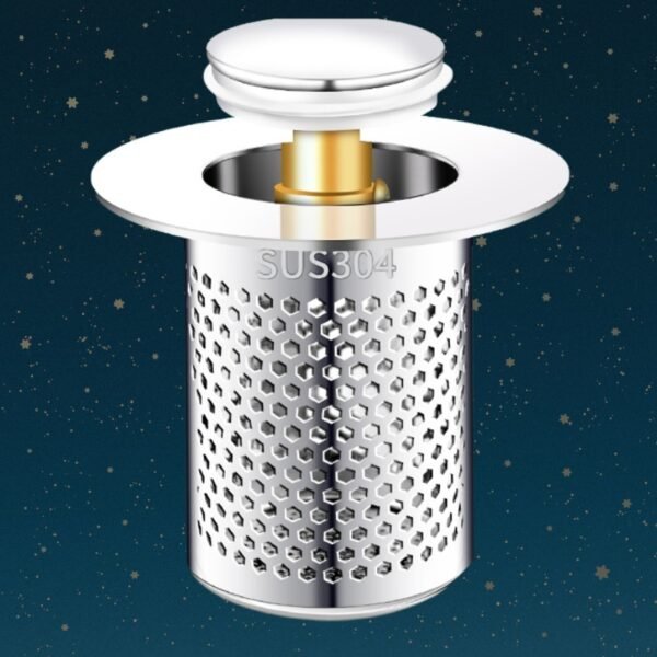 Wash Basin Washbasin Leaking Plug Bounce Core Drainer Accessories With Strainer - Image 4