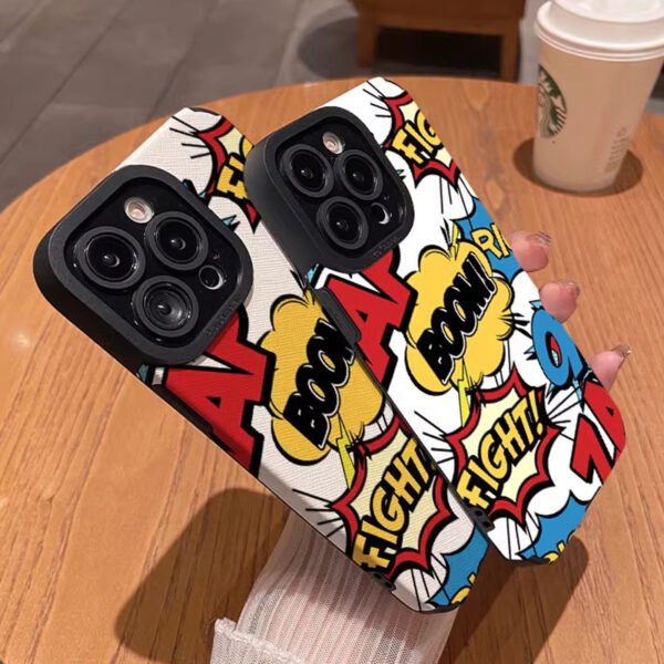 Phone Case Leather Pattern Silicone All-inclusive Phone Case - Image 3