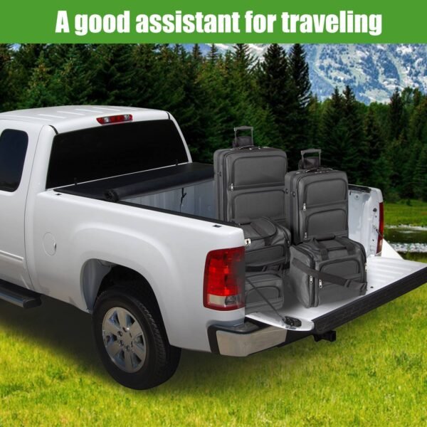5.8FT Roll-Up Truck Bed Tonneau Cover For 2007-2013 Chevy Silverado GMC Sierra - Image 4
