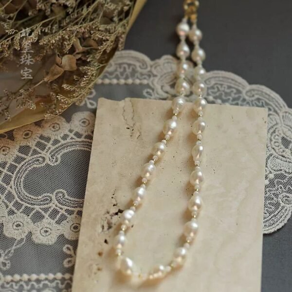 Elegant Double-Layer Pearl Necklace Set - Stylish  And Feminine Jewelry For Young Women - Image 5
