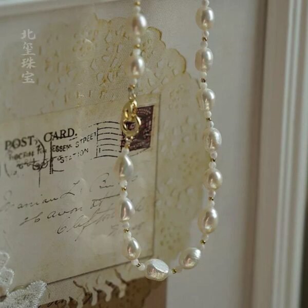 Elegant Double-Layer Pearl Necklace Set - Stylish  And Feminine Jewelry For Young Women - Image 3