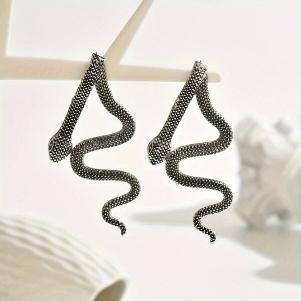 Golden Knot Pearl Drop Earrings - Image 3