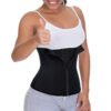 Amazon hot-selling zipper three-breasted belt neoprene corset body burst SWEAT fitness postpartum body girdle - Image 2