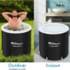 Recovery Ice Tub Foldable Bathtub Outdoor Portable Cold Water Therapy Tub Fitness Rehab Ice Tub For Athletes Long Lasting Insulated Ice Tub, Spa Soaking Bucket - Image 2