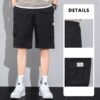 Casual Drawstring Cargo Shorts With Multi Pocket Summer Outdoor Men's Beach Pants - Image 2