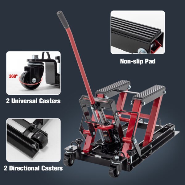 Hydraulic Motorcycle Lift Jack 1500 Lb Capacity Pedal Motorcycle Lift Table - Image 2