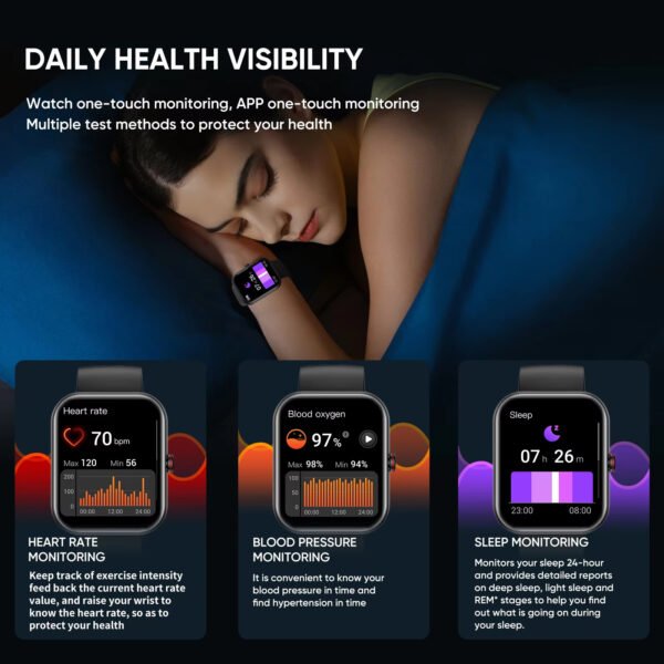A221 Big Screen Men Smart Watch BT Call AI Voice Sport Watch Fitness Tracker Waterproof Women Smartwatch Men - Image 3