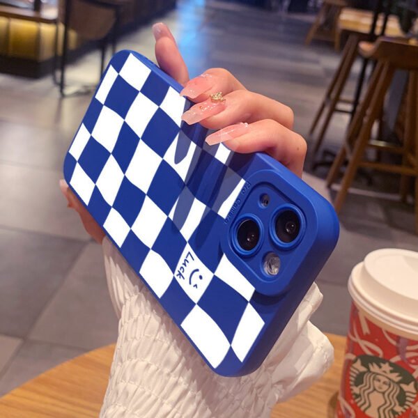 Fashion Personality Angel Eye Checkered Phone Case - Image 3