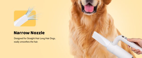 Dog Hair Dryer, 4-in-1 Dog Hair Dryer With Smart Handle, High Speed Negative Ion Dog Hair Dryer, Adjustable Wind Speed And Temperature Dog Cat Pet Hair Dryer - Image 9