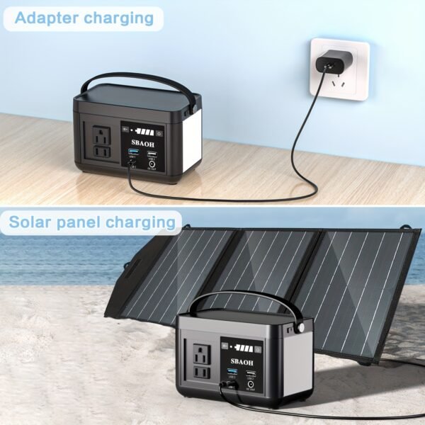 Portable Power Station P86,88.8Wh LiFePo4 Battery,with 120W AC Outputs, Solar Generator For Travel And Camping - Image 4