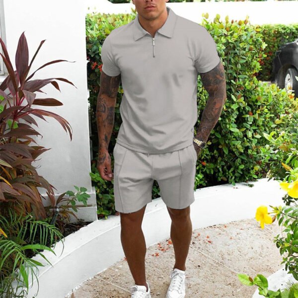 Men's Short-sleeved Shorts Casual Suit Two-piece Suit - Image 6