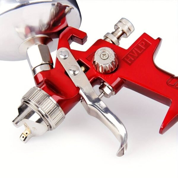 3 Nozzle HVLP Air Spray Gun Kit Auto Paint Car Primer Detail Basecoat Clearcoat - Image 5