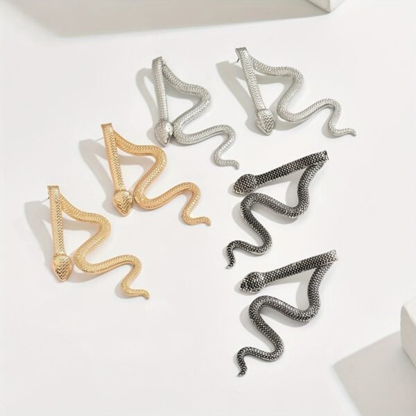 Golden Knot Pearl Drop Earrings - Image 8