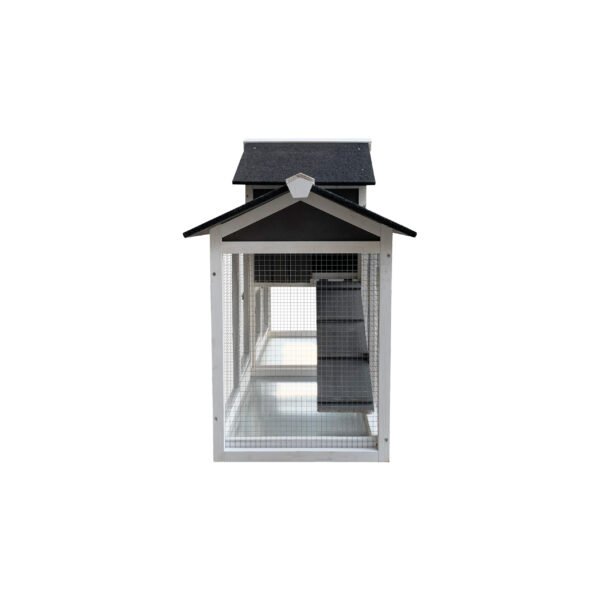 Detachable Pallet Ramp Wooden Outdoor Rabbit Hutch With Walking Cage - Image 6