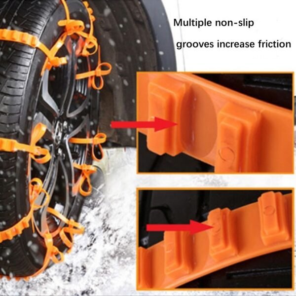 30PCS Cars Emergency Skid Chain, General Purpose Cars With Suv Trucks Do Not Hurt The Tire Tire Snow Skid Chain, Safety Protection, Easy To Cope With A Variety Of Harsh Sections - Image 10