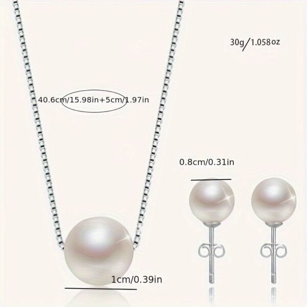 Style All Single Fashion Pearl Necklace Wedding  Anniversary Mother's Day Valentine's Day Party Gift - Image 3