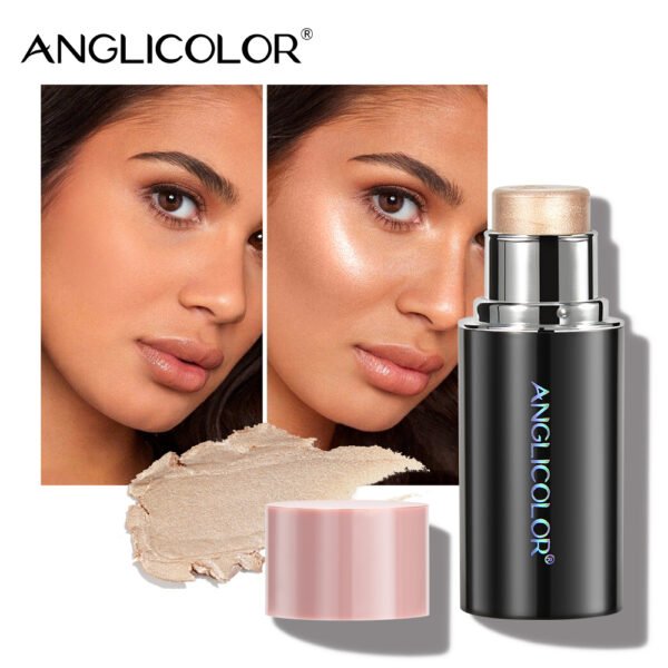 Anglicolor Highlighter Long Lasting,Contour Stick Makeup Naturally,Blush Makeup Smoothing,High Color Rendering,Easy To Mix,Vegan & Cruelty-Fre - Image 7