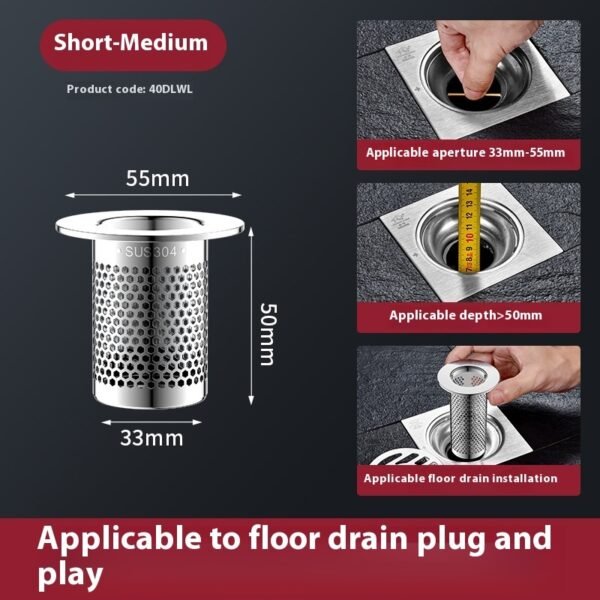 Wash Basin Washbasin Leaking Plug Bounce Core Drainer Accessories With Strainer - Image 8
