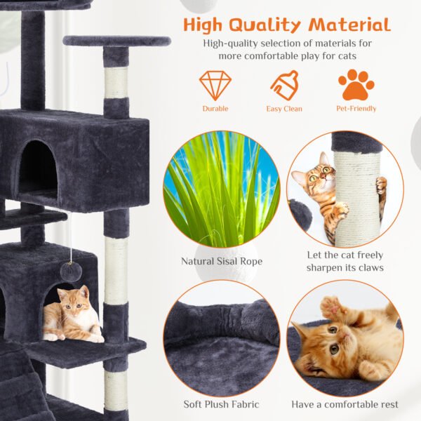 Multi Functional Cat Treehouse Cat Climbing Frame - Image 6