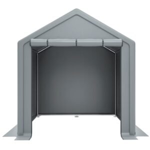 6x6 Ft Garden Shed Heavy Duty Outdoor Portable Garage Ventilated Car Canopy Carports