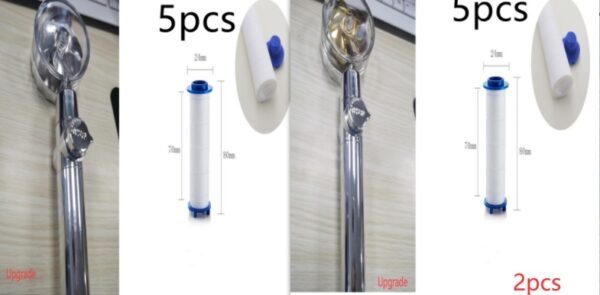 New Turbo Propeller Shower Head Water Saving High Preassure Flow 360 Degrees With Fan Extension Showerhead Rainfall With Holder - Image 10