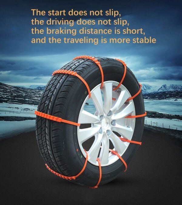 30PCS Cars Emergency Skid Chain, General Purpose Cars With Suv Trucks Do Not Hurt The Tire Tire Snow Skid Chain, Safety Protection, Easy To Cope With A Variety Of Harsh Sections - Image 7