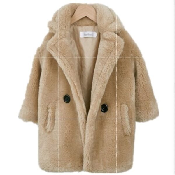 Big Kids Fur Coat In Autumn And Winter Coat - Image 6