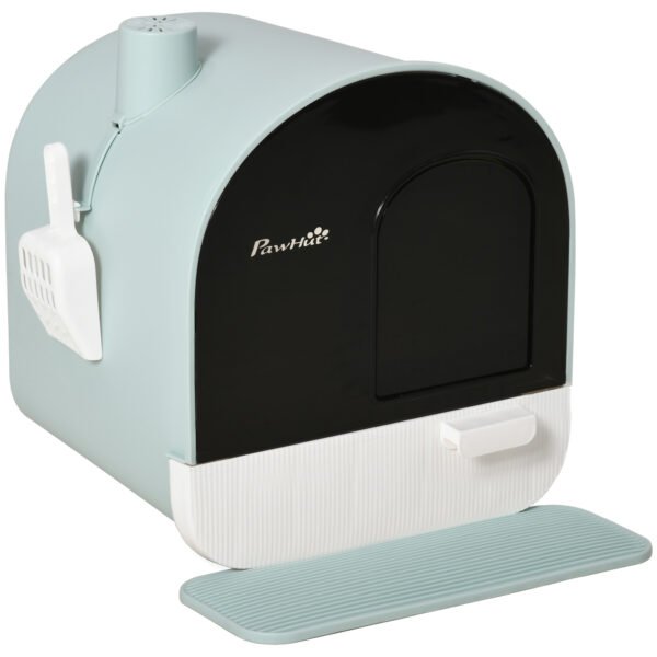 Cat Litter Box With Lid, Indoor Cat With Tray, Spoon, Strainer - Image 10