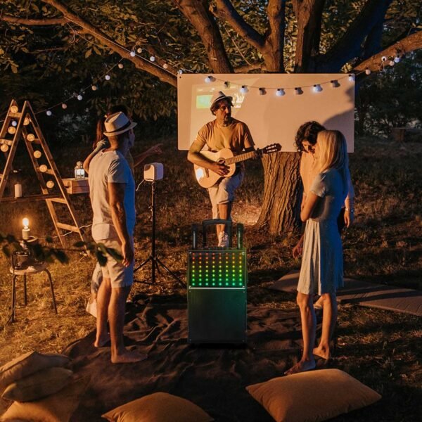 12in 60W LED Spectrum Light Bluetooth Remote Control Rod Speaker - Image 7