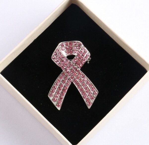 2pc Full Diamond Red Ribbon Alloy Brooch - Image 5