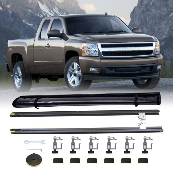 5.8FT Roll-Up Truck Bed Tonneau Cover For 2007-2013 Chevy Silverado GMC Sierra - Image 9