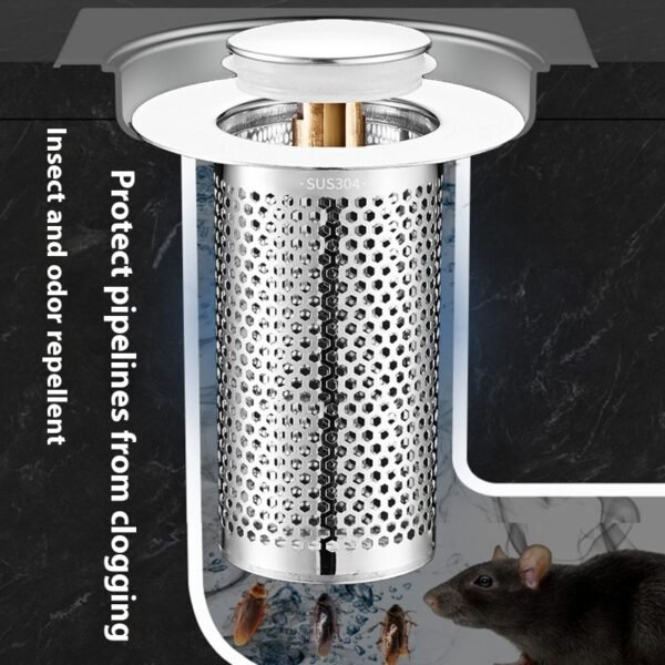 Wash Basin Washbasin Leaking Plug Bounce Core Drainer Accessories With Strainer - Image 5