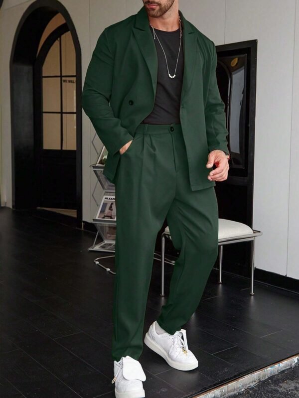 Spring And Autumn Personality Trend Loose Men's Suit - Image 3
